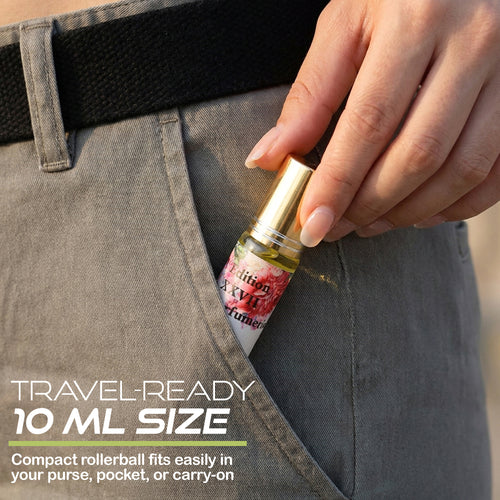 June Spark Perfume Oil Roll-On -A bright floral of Magnolia, Jasmine, and Orange. Net. 10ml