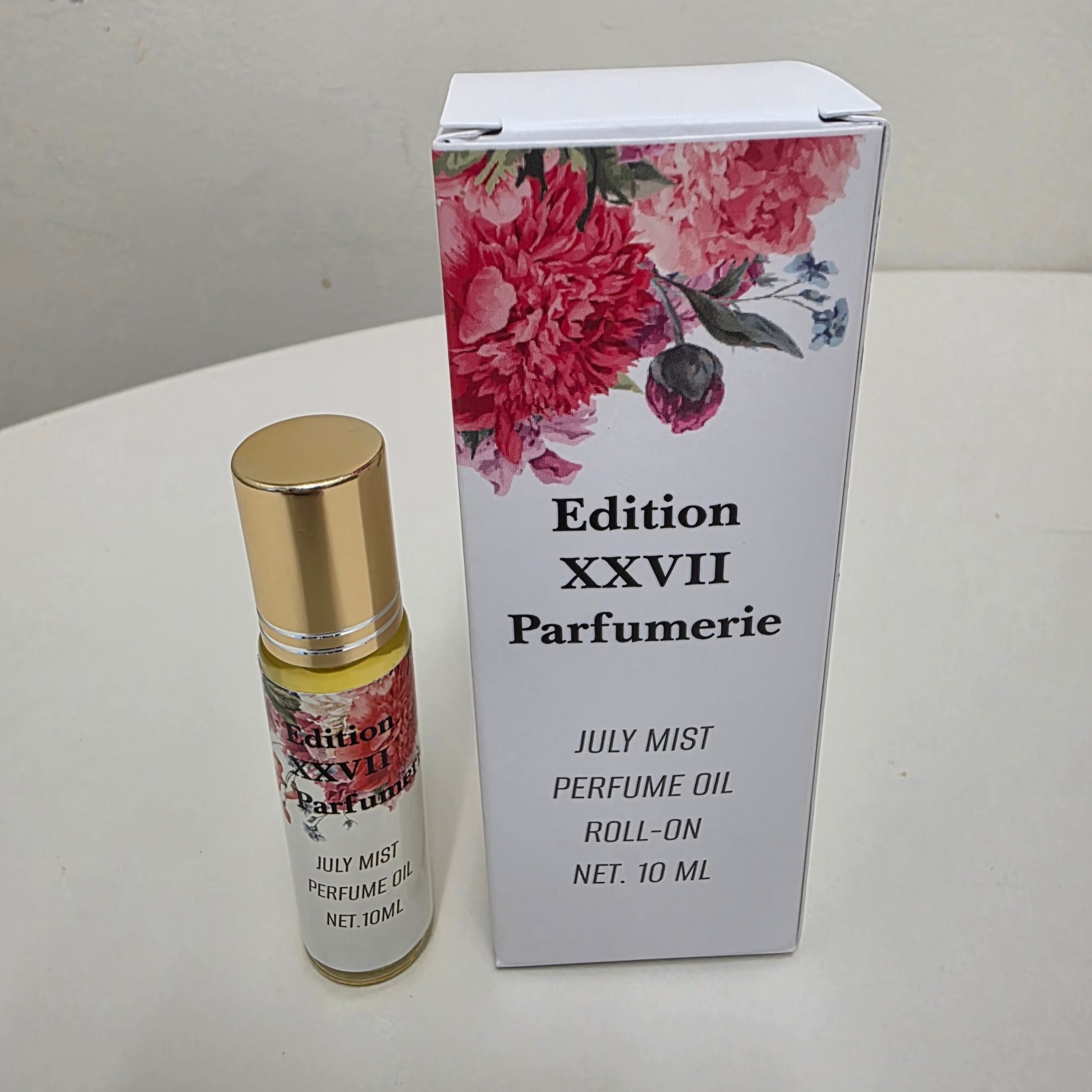 July Mist Perfume Oil Roll-On • Gentle on skin • Alcohol free • Net. 10 ml