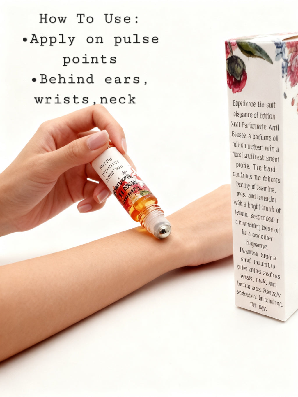 April Breeze Perfume Oil crafted with a floral and fresh scent profile Roll-On. This blend combines the delicate beauty of Ylang- ylang, Jasmine, Rose and Lemon- Net. 10 ML